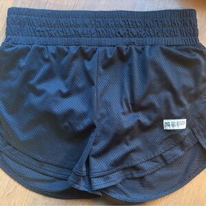Flag Nor Fail Black Mesh Women's Athletic Shorts NWOT Large